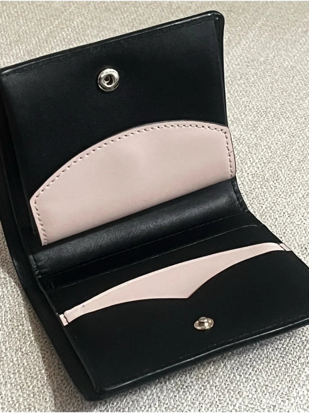 Kate Spade Black Leather Compact Wallet